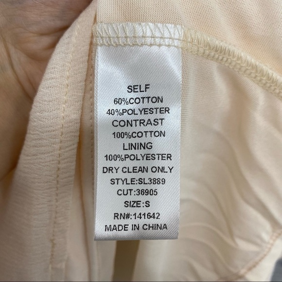 She + Sky Small Ivory Cream Boho Lace Off the Shoulder Dress Mini Pullover NEW - Picture 9 of 10